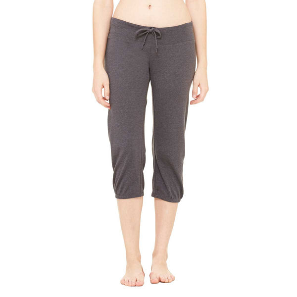 Bella + Canvas Women’s Dark Grey Heather Capri Scrunch Pant