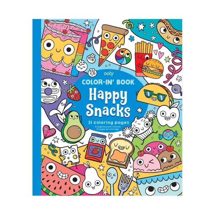 OOLY – Color-in’ Book: Happy Snacks