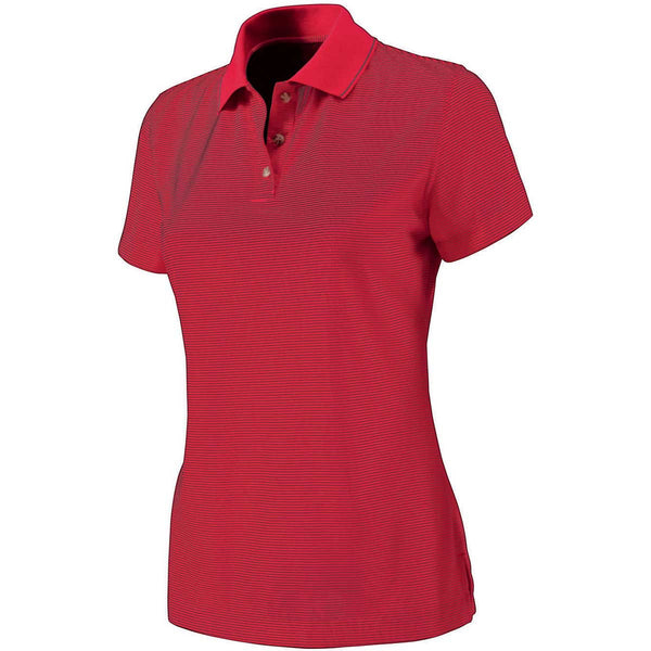 Charles River Women’s Red Microstripe Polo