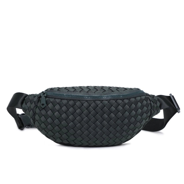 Sol and Selene: Aim High – Woven Neoprene Belt Bag – Black