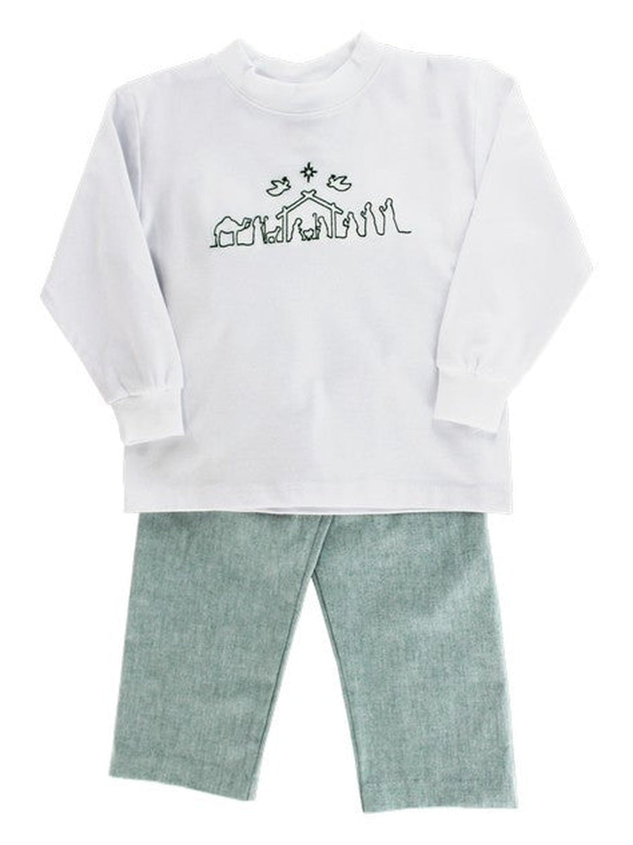 PRE-ORDER Nativity Boys Pants Set