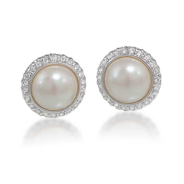 Carolee The Paula Button Clip On Earrings