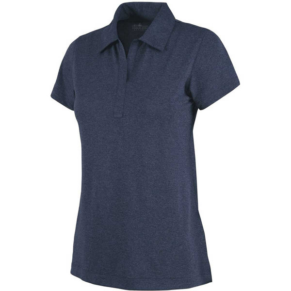 Charles River Women’s Navy Heather Heathered Polo