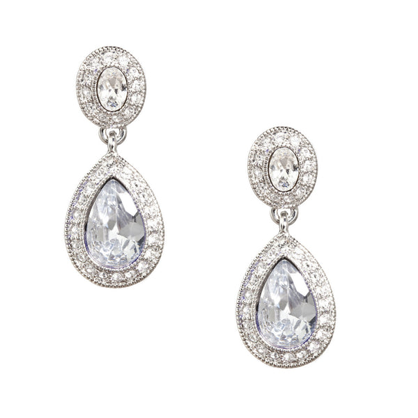 Carolee The Jessica Crystal Drop Pierced Earrings