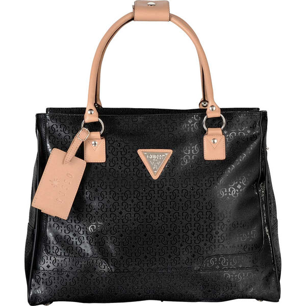 Guess Women’s Black Frosted 15″ Computer Shopper Travel Tote