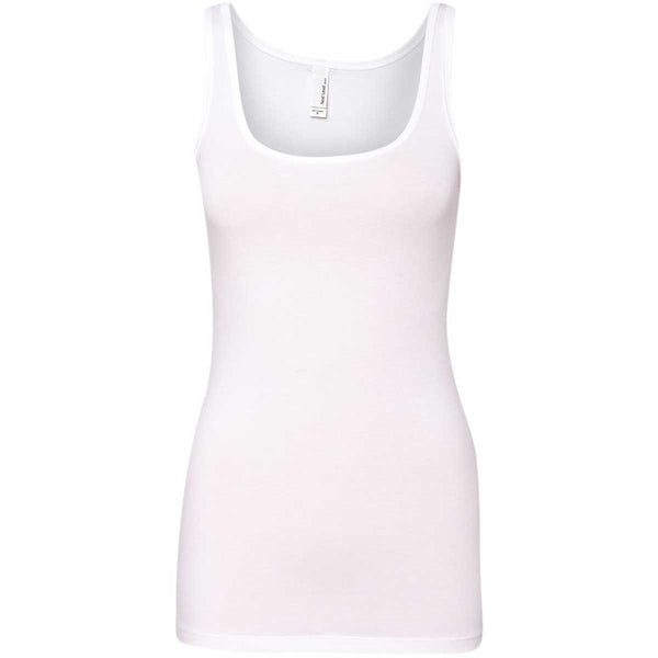 Next Level Women’s White Jersey Tank Top