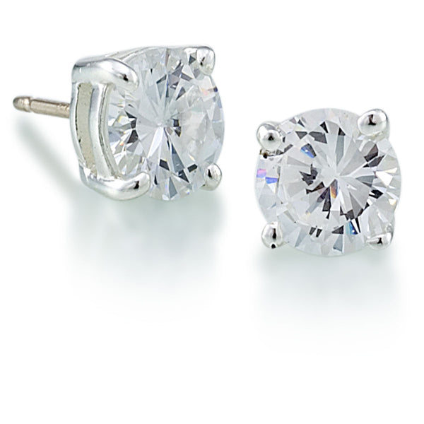 Carolee The Christina Round CZ Stud Pierced Earrings