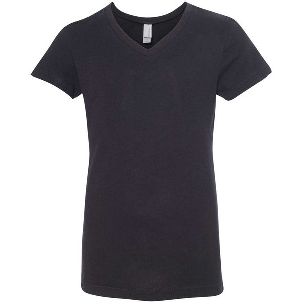 Next Level Girl’s Black Adorable V-Neck Tee