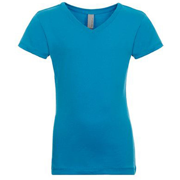 Next Level Girl’s Turquoise Adorable V-Neck Tee