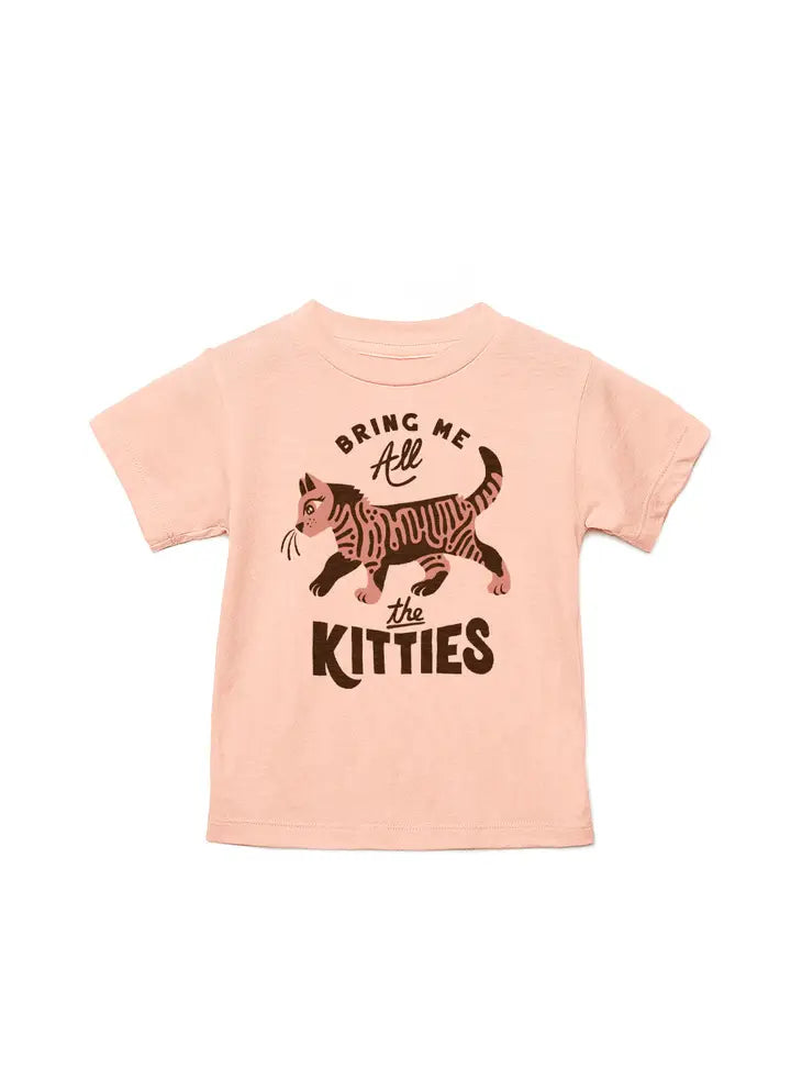 Shop Good Co. – Bring Me All The Kitties Tee – Peach