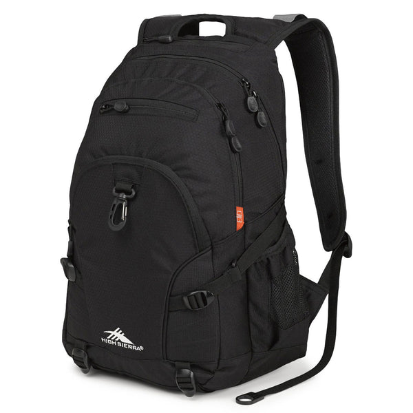 High Sierra Solid Black Loop Backpack