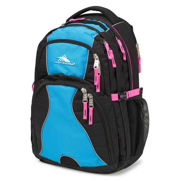 High Sierra Black/Pool Swerve Computer Backpack