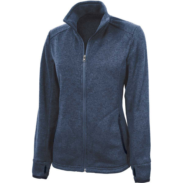 Charles River Women’s Blue Heather Heathered Fleece Jacket