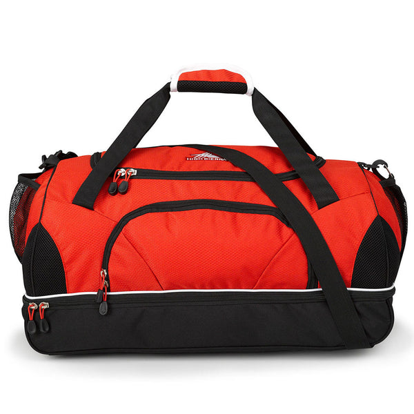 High Sierra Crimson/Black/White Wallop Duffel