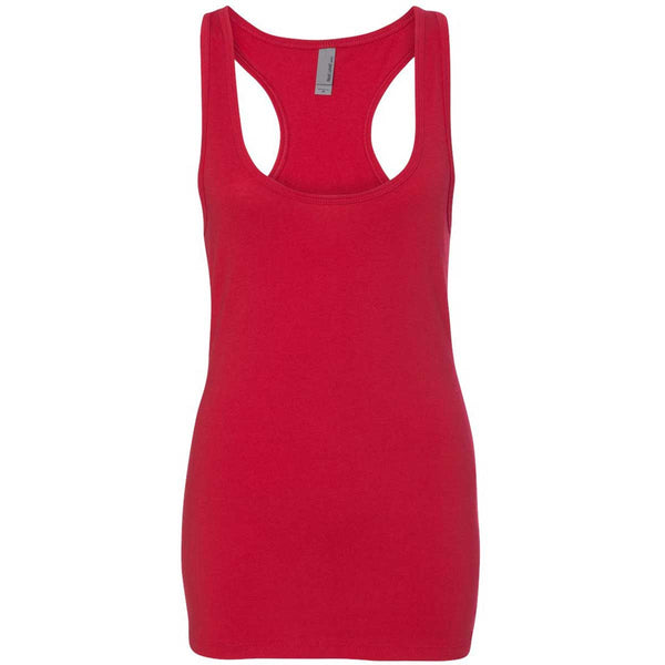 Next Level Women’s Red Jersey Racerback Tank