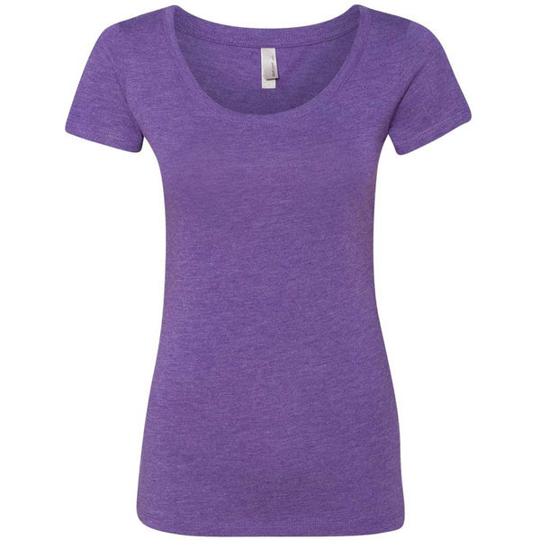 Next Level Women’s Purple Rush Triblend Scoop Tee