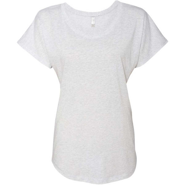 Next Level Women’s Heather White Triblend Dolman