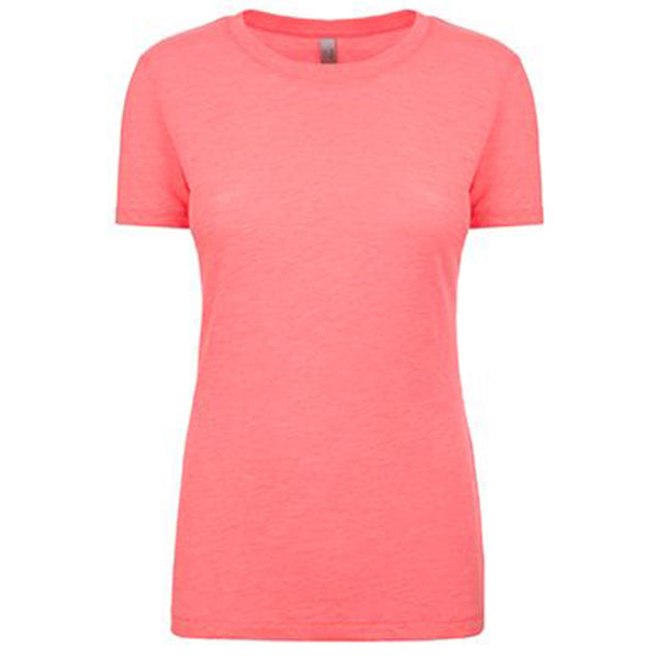 Next Level Women’s Neon Pink Slub Crew Tee