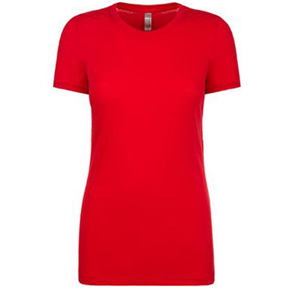 Next Level Women’s Red Slub Crew Tee