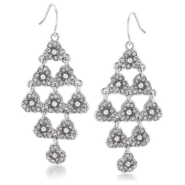 Carolee Catch The Bouquet Chandelier Pierced Earrings