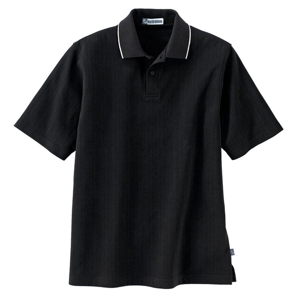 Extreme Men’s Black Edry Needle-Out Interlock Polo