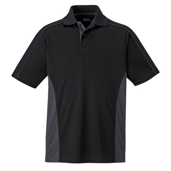 Extreme Men’s Black Eperformance Fuse Snag Protection Plus Colorblock Polo