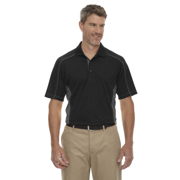 Extreme Men’s Black Tall Eperformance Fuse Snag Protection Plus Colorblock Polo