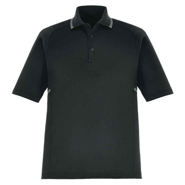 Extreme Men’s Black Eperformance Propel Interlock Polo with Contrast Tape