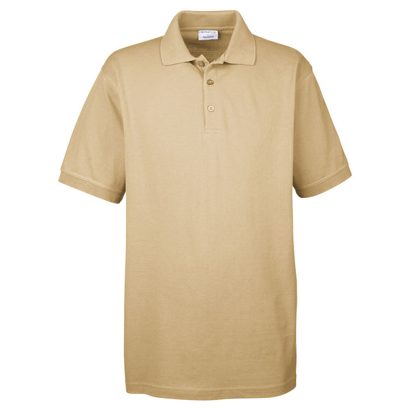 UltraClub Men’s Khaki Basic Pique Polo