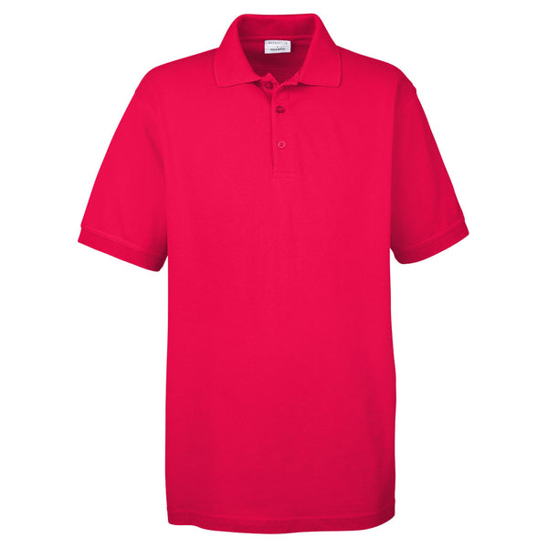 UltraClub Men’s Red Basic Pique Polo