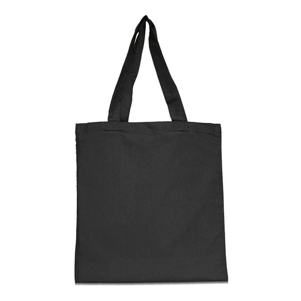 UltraClub Black Nicole Cotton Canvas Tote