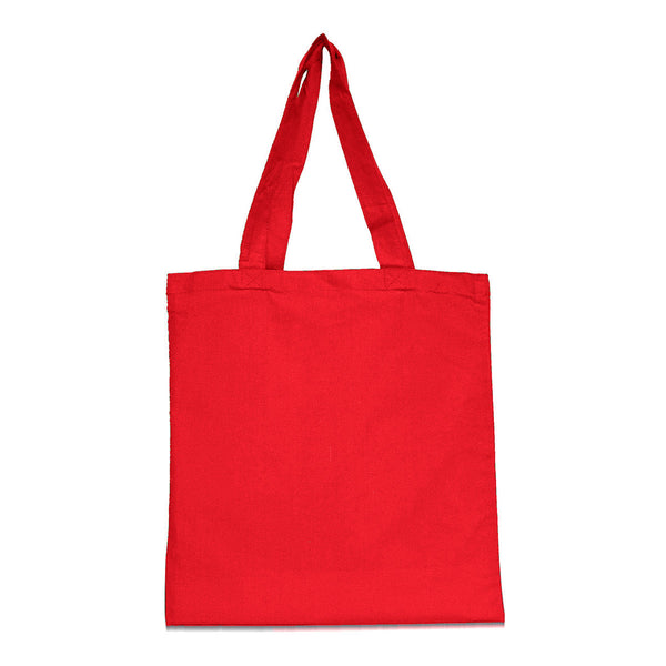 UltraClub Red Nicole Cotton Canvas Tote