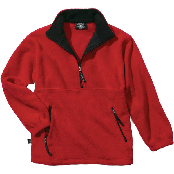 Charles River Men’s Red/Black Adirondack Fleece Pullover