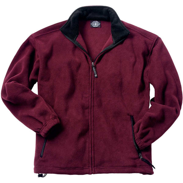 Charles River Men’s Maroon/Black Voyager Fleece Jacket