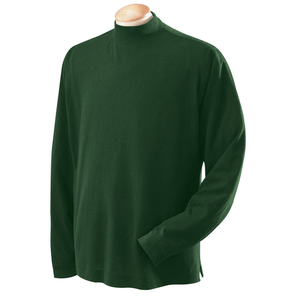 Devon & Jones Men’s Forest Sueded Cotton Jersey Mock Turtleneck