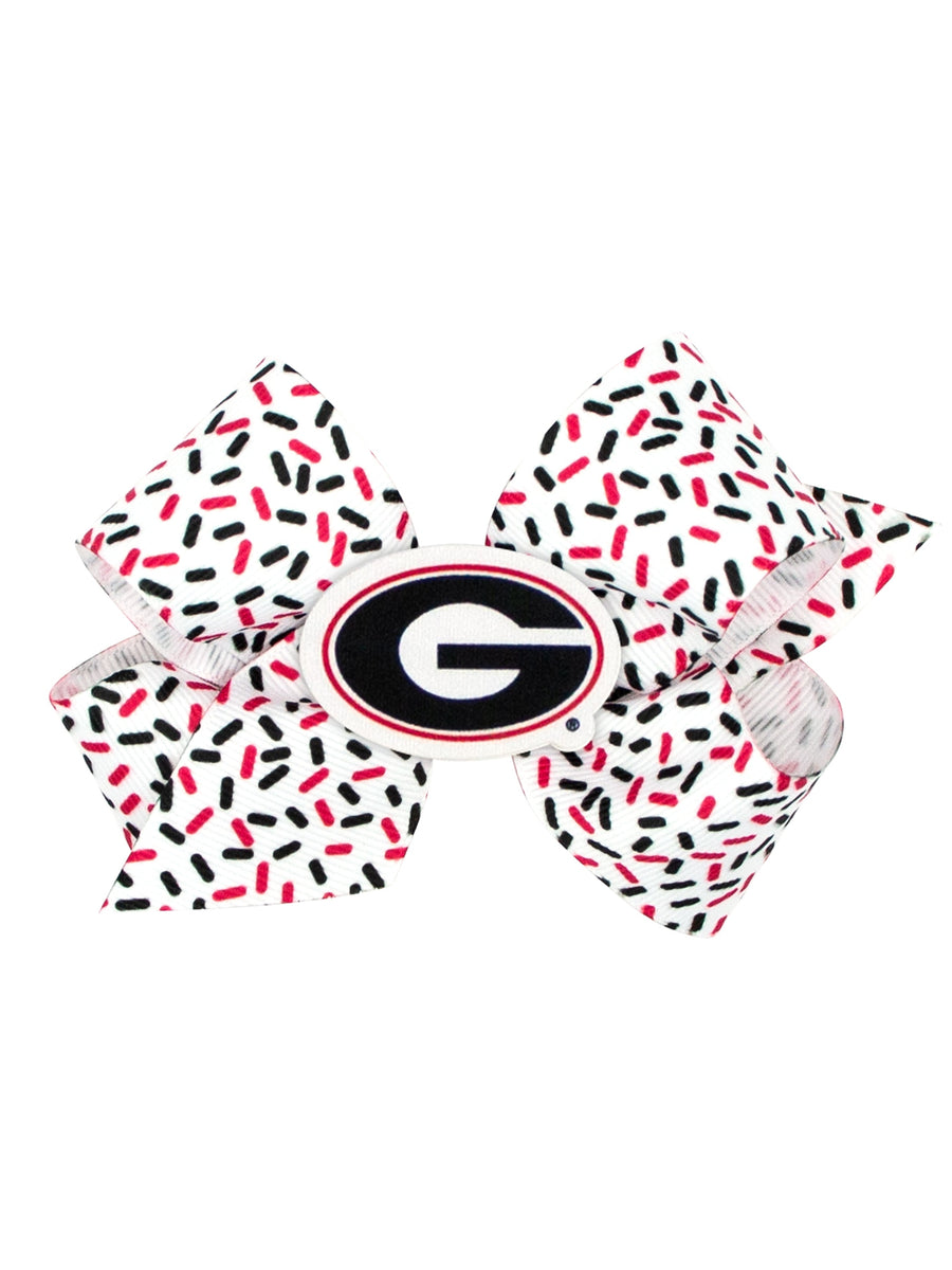 Collegiate Confetti Bow w/Logo