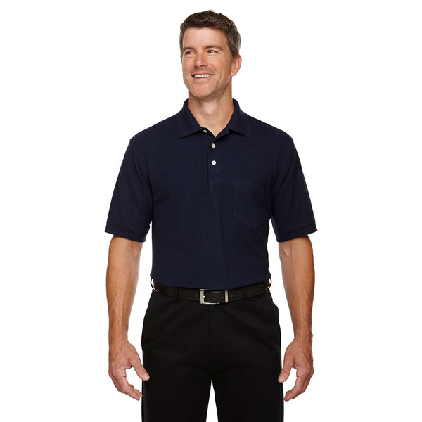 Devon & Jones Men’s Navy Drytec 20 Performance Pocket Polo