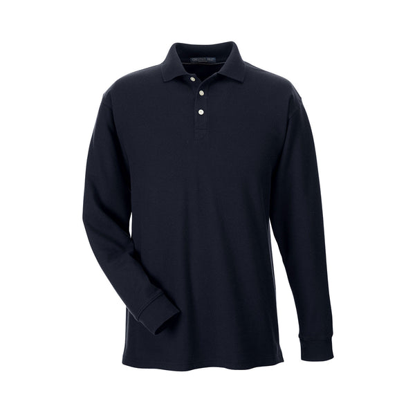 Devon & Jones Men’s Navy Drytec 20 Performance Long-Sleeve Polo