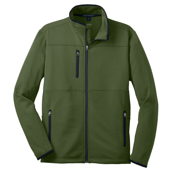 Port Authority Men’s Sherwood Green Pique Fleece Jacket