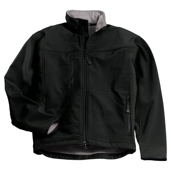 Port Authority Men’s Black/Chrome Tall Glacier Soft Shell Jacket