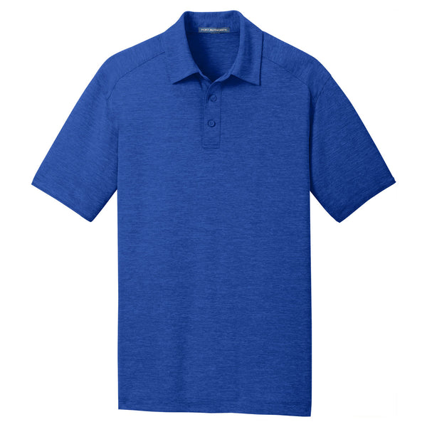 Port Authority Men’s True Royal Digi Heather Performance Polo