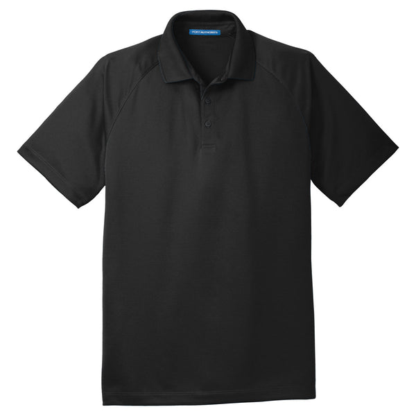 Port Authority Men’s Black Crossover Raglan Polo