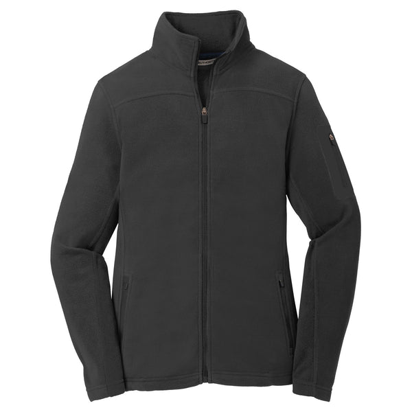 Port Authority Women’s Black/Black Summit Fleece Full-Zip Jacket