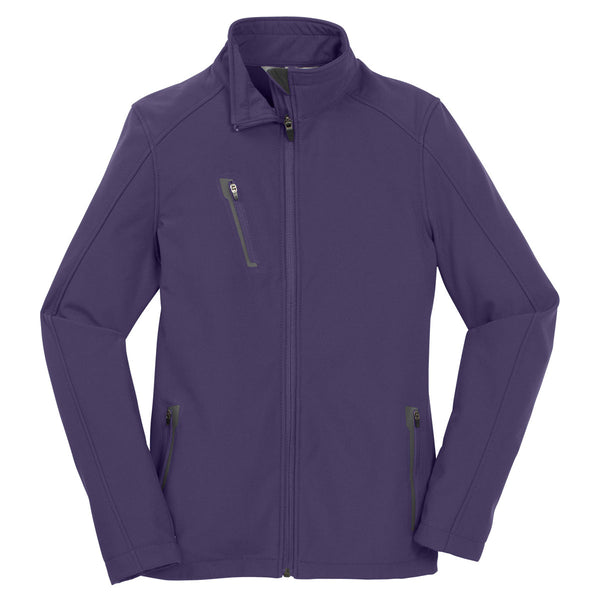 Port Authority Women’s Posh Purple Welded Soft Shell Jacket