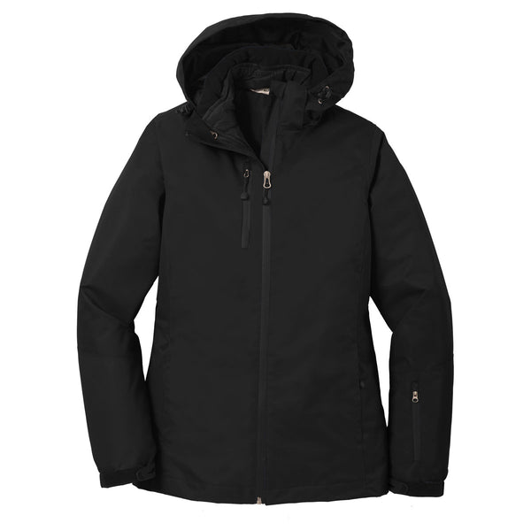 Port Authority Women’s Black/Black Vortex Waterproof 3-in-1 Jacket