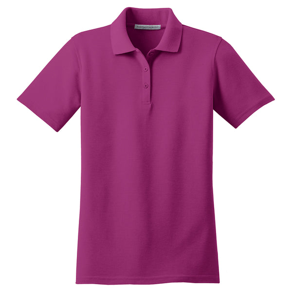 Port Authority Women’s Boysenberry Pink Stain-Resistant Polo