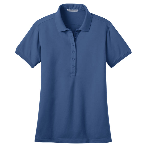 Port Authority Women’s Moonlight Blue Stretch Pique Polo