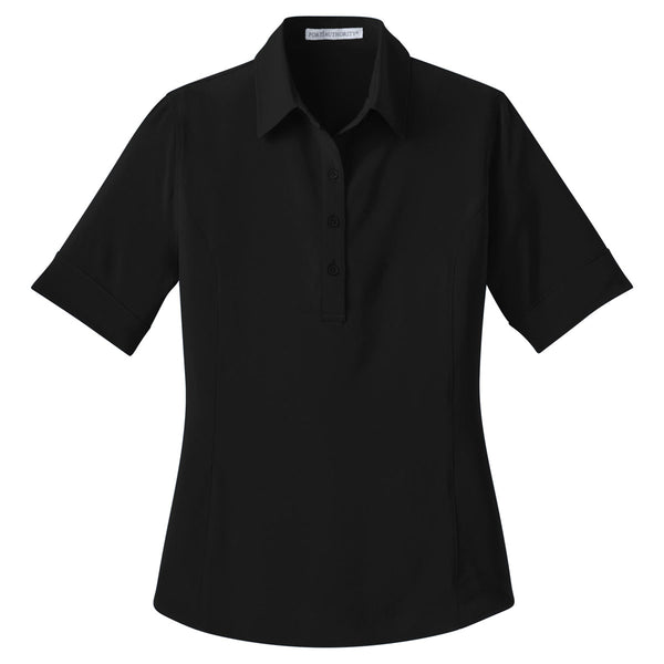 Port Authority Women’s Black Ultra Stretch Polo