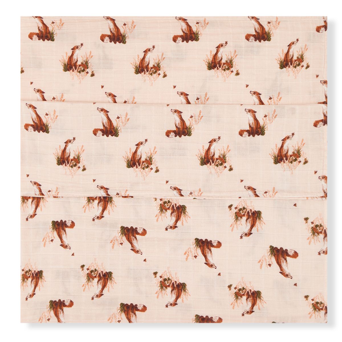 Milkbarn – Organic Swaddle – Floral Fox