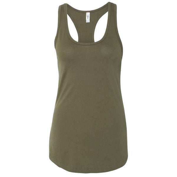 Next Level Women’s Military Green Ideal Racerback Tank